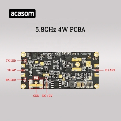 কাস্টম 4W 5.8GHz সিগন্যাল বুস্টার অ্যান্টেনা রেঞ্জ এক্সটেন্ডার ডিজেআই মাভিক এফপিভি ড্রোনগুলির জন্য