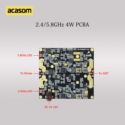 ডুয়াল ব্যান্ড 2.4GHz &amp; 5.8GHz রেঞ্জ এক্সটেন্ডার 4W এম্প্লিফায়ার DJI Mavic Phantom Avata FPV এর জন্য