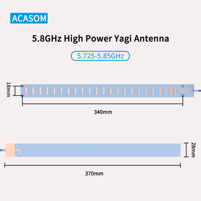 উচ্চ পারফরম্যান্স 5850MHz উচ্চ লাভ FPV দিকনির্দেশক অ্যান্টেনা সহজ সেটআপ