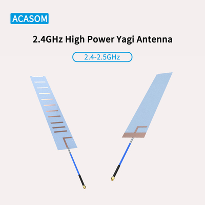RFSMA পুরুষ Yagi ড্রোন জ্যামার অ্যান্টেনা 50 ওহম 13 ডিবিআই উচ্চ লাভ