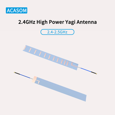 RFSMA পুরুষ Yagi ড্রোন জ্যামার অ্যান্টেনা 50 ওহম 13 ডিবিআই উচ্চ লাভ