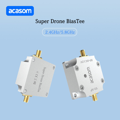 ইনপুট পাওয়ার ≤40dBm এবং 2.4-2.5GHz এর জন্য 12V সুপার ড্রোন বায়াস টি Low Insertion Loss ≤0.4dB
