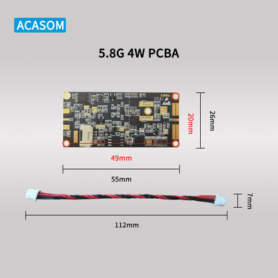 5.8GHz এবং 2.4GHz এর জন্য শক্তিশালী 5W 37dBm আরএফ সিগন্যাল বুস্টার 12V পিসিবিএ