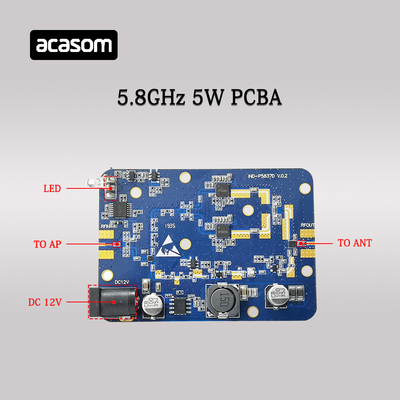 5W আরএফ সিগন্যাল বুস্টার 5.8GHz ওয়াইফাই ওয়্যারলেস মডিউলের জন্য পিসিবি এম্প্লিফায়ার উপাদান