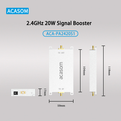 2.4GHz ড্রোন সিগন্যাল এম্প্লিফায়ার 20W রেঞ্জ এক্সটেন্ডার উচ্চ ট্রান্সমিশন লাভ