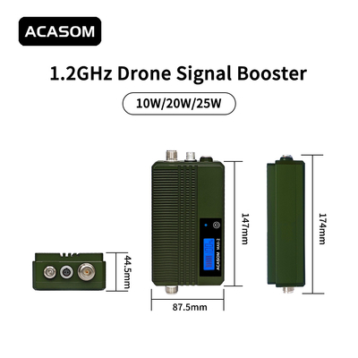 আপনার ফ্লাইট 10W/20W ড্রোন FPV সিগন্যাল বুস্টার 1.2GHz-1280MHz