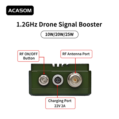 1.2GHz-1280MHz 10W/20W ড্রোন এফপিভি এম্প্লিফায়ার এফপিভি রেঞ্জ এক্সটেন্ডার