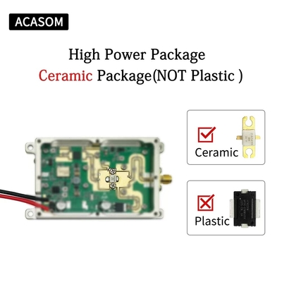 অ্যালুমিনিয়াম শেল সহ 300MHz 400MHz 50W GAN কমপ্যাক্ট ড্রোন জ্যামার মডিউল