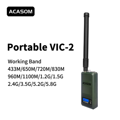 300MHz-400MHz 50W ড্রোন রেডিও ফ্রিকোয়েন্সি জ্যামার পোর্টেবল জলরোধী