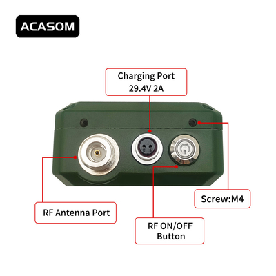 300MHz-400MHz 50W ড্রোন রেডিও ফ্রিকোয়েন্সি জ্যামার পোর্টেবল জলরোধী